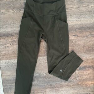 Lululemon Athletica Dark Green Leggings